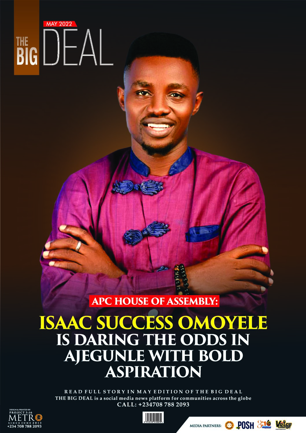 APC HOUSE OF ASSEMBLY: ISAAC SUCCESS OMOYELE IS DARING THE ODDS IN AJEGUNLE WITH BOLD ASPIRATION